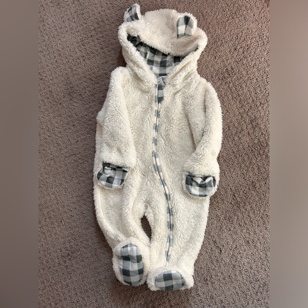 Indigo Bear Sherpa Onesie